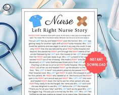 a nurse's letter to the nurses is displayed on top of a blue table