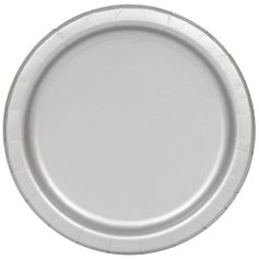 a white paper plate on a white background