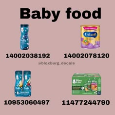 baby food is displayed on a pink background