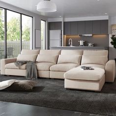 Ventura Sectional Sofa Sectional Sofa Beige, Sofa Convertible, Modern Sectional Sofa, Living Room Furniture Styles, Style Salon, Living Room Sofa Set, Modern Sofa Sectional, Couch Set, Comfortable Pillows