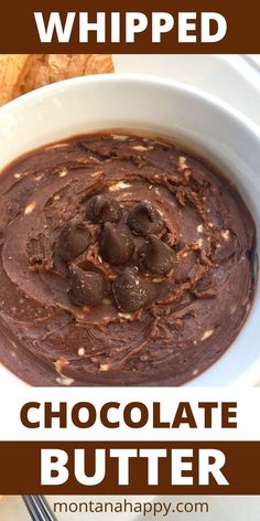 Whipped Chocolate Butter * Compound Butter Recipe Butter Compound, Flavored Butters, Rustic Recipes, Whipped Butter, Autumn Recipes