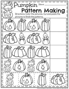 the pumpkin pattern making worksheet