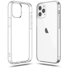 the back and side view of an iphone 11 case, with clear plastic on it