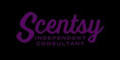 the logo for scenty independent consultant, which is purple and black with pink lettering