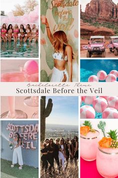 collage of photos with text that reads scottsdale before the veil