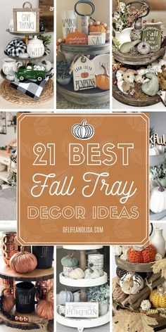 the best fall tray decor ideas