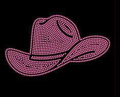 Rhinestone Design Template, Cowboy Hat 10.183w X 5.738h, ss10, digital item only, not a physical item. Bedazzled Canvas, Cowboy Hat Drawing, Rhinestone Shirt Designs, Rhinestone Designs Templates, Rhinestone Cowboy, Love Pink Wallpaper, Rhinestone Projects, Canvas Art Projects, Chapeau Cowboy