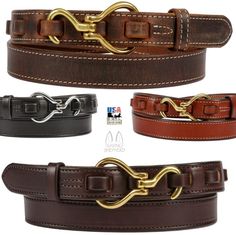 EQUESTRIAN LEATHER BELT - Unique Horse Hoofpick & Loop Closure Classic Leather Belt Buckles For Rodeo, Leather Belts With Antique Buckle For Rodeo, Leather Belt Loop, Adjustable Rustic Leather Belt, Adjustable Leather Belt Buckles, Traditional Style, Horse Belt Buckles, Adjustable Brown Bridle Leather Belt, Equestrian Belts, Custom Leather Belts