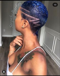 Natural Hair Haircuts, Short Natural Haircuts, Short Hair Designs, Black Hair Short Cuts, Short Shaved Hairstyles, Shaved Side Hairstyles, Shaved Hair Designs, Tapered Natural Hair, Natural Hair Cuts