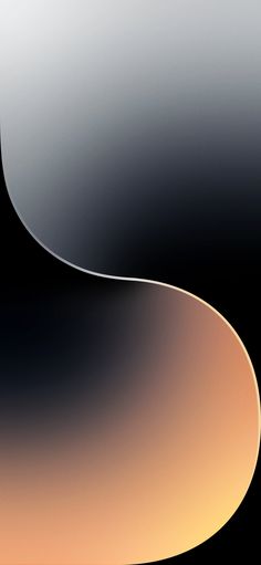 an image of two abstract shapes in black and orange colors, one is blurry