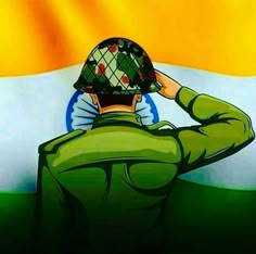 Indian army Indian Patriotism Drawings, Army Day Drawing, Indian Soldier Drawing, Indian Army Drawings, Indian Army Sketch, Patriotic Drawings Ideas India, Army Painting Art, India Indipendent Day Drawing, Army Sketches Soldiers