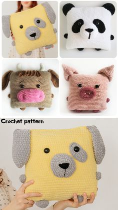 crochet patterns for stuffed animals and pillows