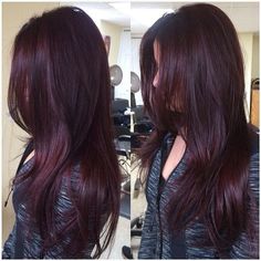 Pelo Color Vino, Hair Color Mahogany, Dream Salon, Hair Color Plum, Copper Balayage, Plum Hair, Hair Color Chocolate, Violet Hair, Hair Color Burgundy