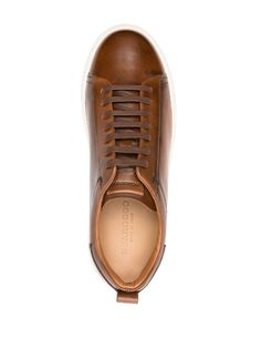 Scarosso Joseph Leather Sneakers - Farfetch Brown Shoes Men, Sneakers Brown, Round Toe Sneakers, Brown Sneakers, Sneakers Blue, Sneakers Grey, Brown Shoe, Sneakers White, Leather Sneakers