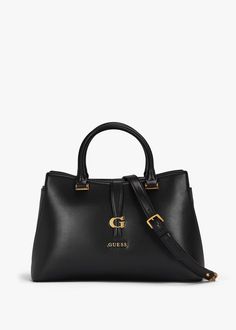 Kuba Tri Black Tote Bag Tote Bag Size, Handbag Collection, Timeless Classic Style, Logo Line, Guess Bags, Women's Handbags, Black Tote, Work Outfits, Black Tote Bag