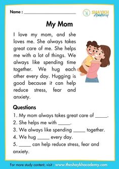 the worksheet for mother's day