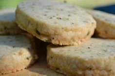 several biscuits stacked on top of each other