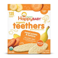 happybaby organic teethers sweet potato and banana