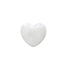 a white heart shaped object on a white background