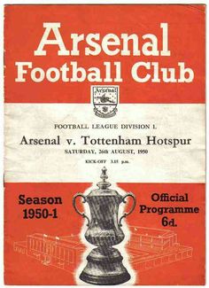 an official football match program for the liverpool v tottenham hospur game