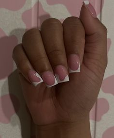 Short Medium French Tip Acrylic Nails, Short Lipstick Nails, Short Textured Nails, Short Cute Acrylic Nails Square Simple, Short Cute Nails For Back To School, Colored Short French Tip Nails, Short Short Acrylic Nails Square, X Short Acrylic Nails, Short Square Acrylic Nails Black Women