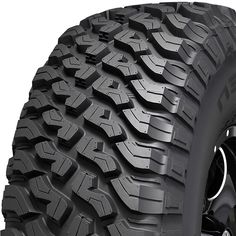 an all terrain tire on a white background with the words hubcap tire and wheel