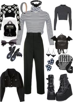 Wednesday Addams Look Outfits, Winter E Girl Outfit, Addams Family Inspired Outfits, Wednesday Outfit Ideas For Work, Wendsday Adams Outfits, Wednesday Addams Outfit Aesthetic, Goth Academia Outfit