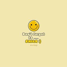 a yellow smiley face with the words don't count to smile