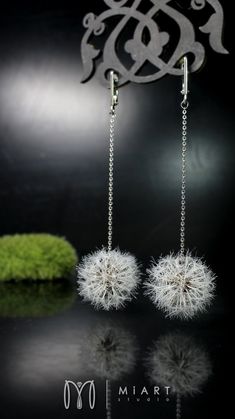 Dandelion Earrings 925 Silver Cottagecore Earrings and Mori Girl Long Dangle Fairycore Earrings. All Parachute is Made by Hand. - Etsy Dandelion Accessories, Dandelion Earrings, Fairycore Earrings, Cottagecore Earrings, Tree Jewelry, Long Dangle Earrings, 925 Silver Earrings, Mori Girl, Delicate Earrings