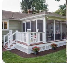 a small house with a porch and covered patio