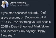 grey's anatomy tweets about the season 6 episode 10 of greys anatomy