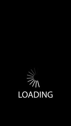 the loading logo is black and white