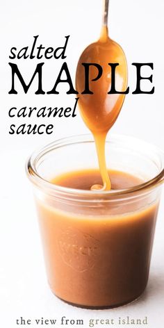 the cover of salted maple caramel sauce