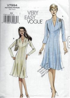 a woman's dress and jacket sewing pattern