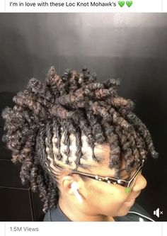 Mohawk Loc Styles, Mohawk Locs, Cute Locs Hairstyles, Sister Loc Styles, Loc Mohawk, Dread Hair Styles, Microloc Hairstyles, Microloc Styles, Locks Styles