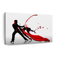 Finding the perfect canvas print or piece of wall art can transform your entire interior. Discover our stunning Passionate Tango Dancers Illustration. This high-quality, ready-to-hang piece of Black and Red Illustration Tango Illustration comes in a wide variety of layouts. Explore adaptable arrangements to fit your unique space. Size: 16" H x 24" W x 1.25" D | Elephant Stock Passionate Tango Dancers On Canvas Print Canvas | 16 H x 24 W x 1.25 D in | Wayfair | Home Decor Argentine Tango Art, Tango Art Drawings, Tango Painting, Tango Illustration Dance, Art Tango, Red Illustration, Tango Dancers, Everly Quinn, Unique Spaces