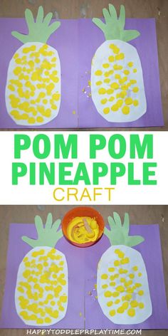 the paper plate is made to look like pineapples