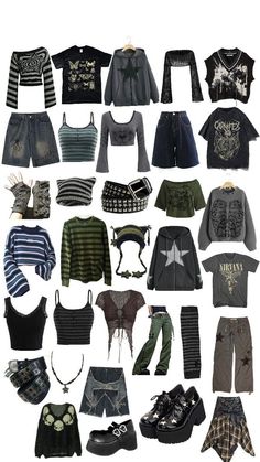 Summer Outfit Asian, Summer Outfit Board, Grunge Clothes, European Summer Outfits, Downtown Outfits, Outfit Inspo Casual, Clothes And Shoes