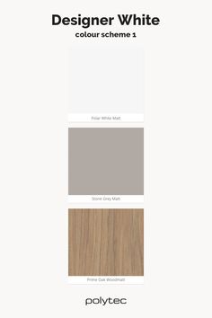 the different shades of wood are shown in this color scheme, including white and brown