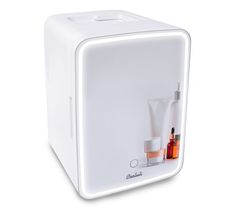 Complete with a mirrored door and adjustable LED ring, this Cooluli Glow Beauty 10L Mini Fridge helps keep your creams, cosmetics, serums, and more at the perfect temperature. From Cooluli. Mirrored Door, Mally Beauty, Mirror Man, True Botanicals, Mirror Led, Makeup Mirrors, Led Ring, Mini Fridge, Christmas Gift Guide