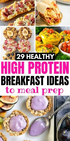 healthy high protein breakfast ideas to meal prep