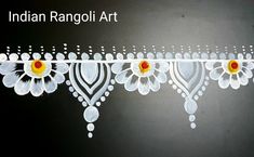 Border Alpona, Door Rangoli Designs, Simple Border Rangoli, Door Rangoli, Border Kolam, Surface Pattern Design Inspiration, Border Rangoli, Rangoli Designs Photos, Rangoli Simple