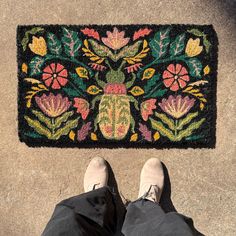 Amulet Coir Printed Doormat - Holistic Habitat Coir Doormat, Dream House Decor, Giving Back, House Decor, Palm Trees, Door Mat, Pre Order, Biodegradable Products, Dream House