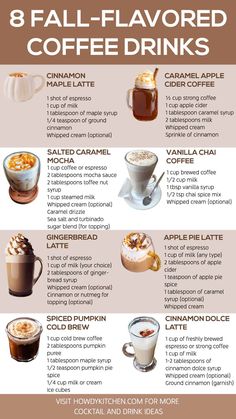 the 8 fall - flavored coffee drinks you need to drink this season info is here