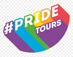 the pride tours logo on a white background