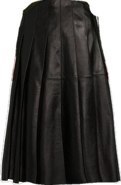 Fitted Flared Leather Skirt, Spring Knee-length Leather Skirt, Luxury Fitted Leather Skirt, Leather Lined Midi Skirt, Leather Midi Skirt With Lining, Classic Knee-length Leather Skirt, Designer Leather Skirt For Work, Luxury Leather Skirt, Workwear Leather Pleated Skirt