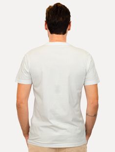 Camiseta Osklen Masculina Slim Stone Trident Brush Branca | Secret Outlet