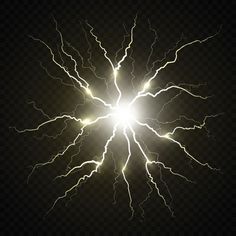 a bright lightening effect on a dark background