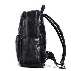 Whether you're on your way to the office, participating in business meetings, or setting off for a weekend getaway, this leather backpack serves as the ideal companion for the modern man on the move. Its versatile design seamlessly transitions between professional settings and casual outings, ensuring that you make a stylish statement wherever you go. The leather construction not only adds a touch of sophistication but also guarantees durability for your on-the-go lifestyle. Equipped with ample storage space, it accommodates your work essentials during weekdays and seamlessly transitions to a reliable travel companion for your weekend escapades. The thoughtfully crafted details and modern aesthetic make it a go-to accessory, effortlessly blending functionality with a refined sense of style Luxury Business Backpack With Zipper Closure, Leather Backpack For Travel, Luxury Leather Backpack For Commuting, Versatile Business Backpack, Luxury Backpack With Zipper For Commuting, Leather-backed Laptop Backpack For Office, Classic Backpack For Commuting, Functional Leather Backpack For Business, Office Backpack With Leather Backing