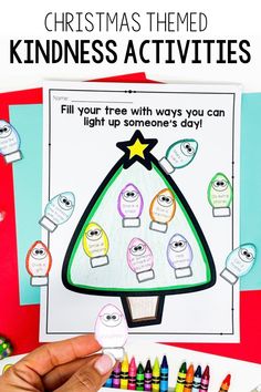 Are you looking for fun, low prep kindness activities this Christmas? Use these 2 activities to help students consider how they can "light up someone else's day" with acts of kindness! This resource is great for individual, small group or classroom character education lessons! Therapeutic Christmas Activities For Kids, Giving To Others Preschool Activities, The Magic Of Friendship Snow Activities, Christmas Kindness Activities, Christmas Social Skills Activities, Christmas Group Therapy Activities, Christmas Emotions Activity, Sel Christmas Activities, Christmas Social Emotional Activities